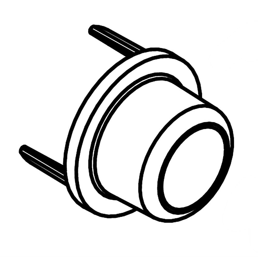 Part #wpw10461117, Commercial Washer Push-To-Start Button / 3.50 x 0.50 x 0.25