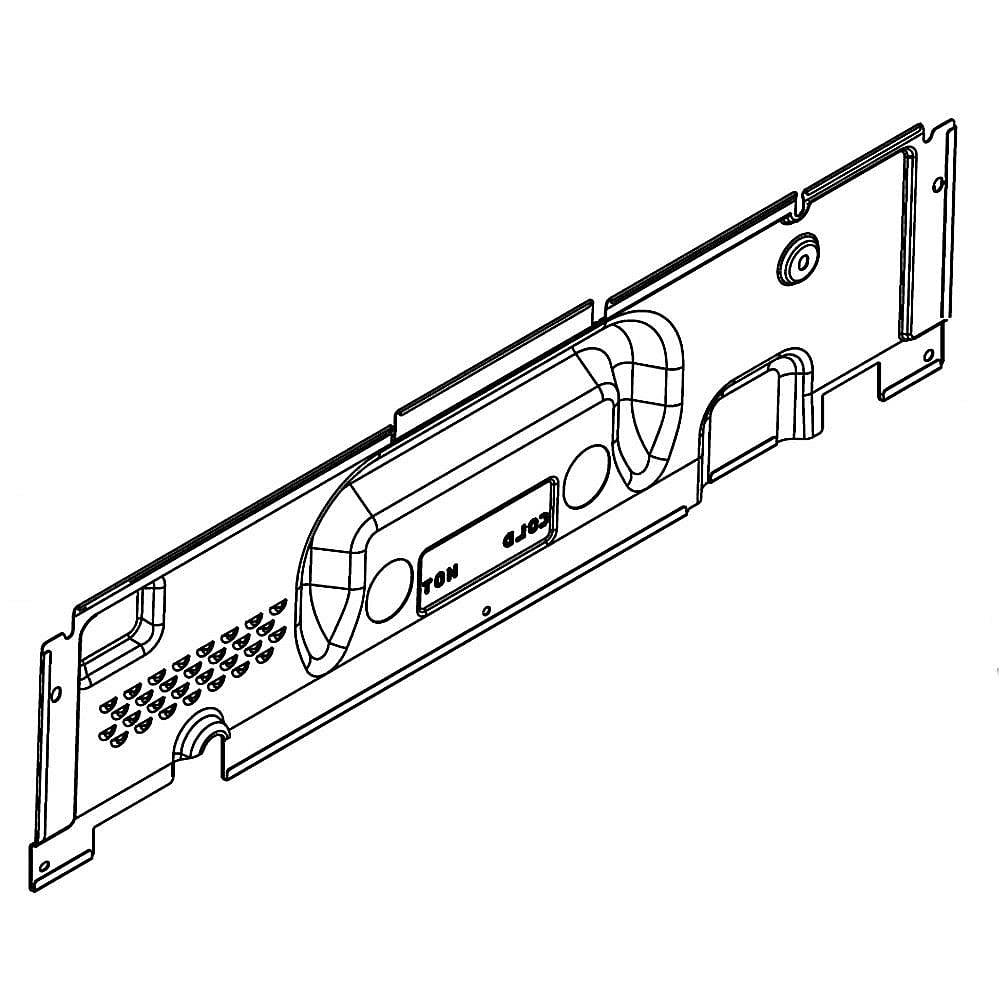 Part #wpw10461159, Washer Control Panel Cover, Rear (Replaces W10461159) / 7.00 x 4.32 x 31.44