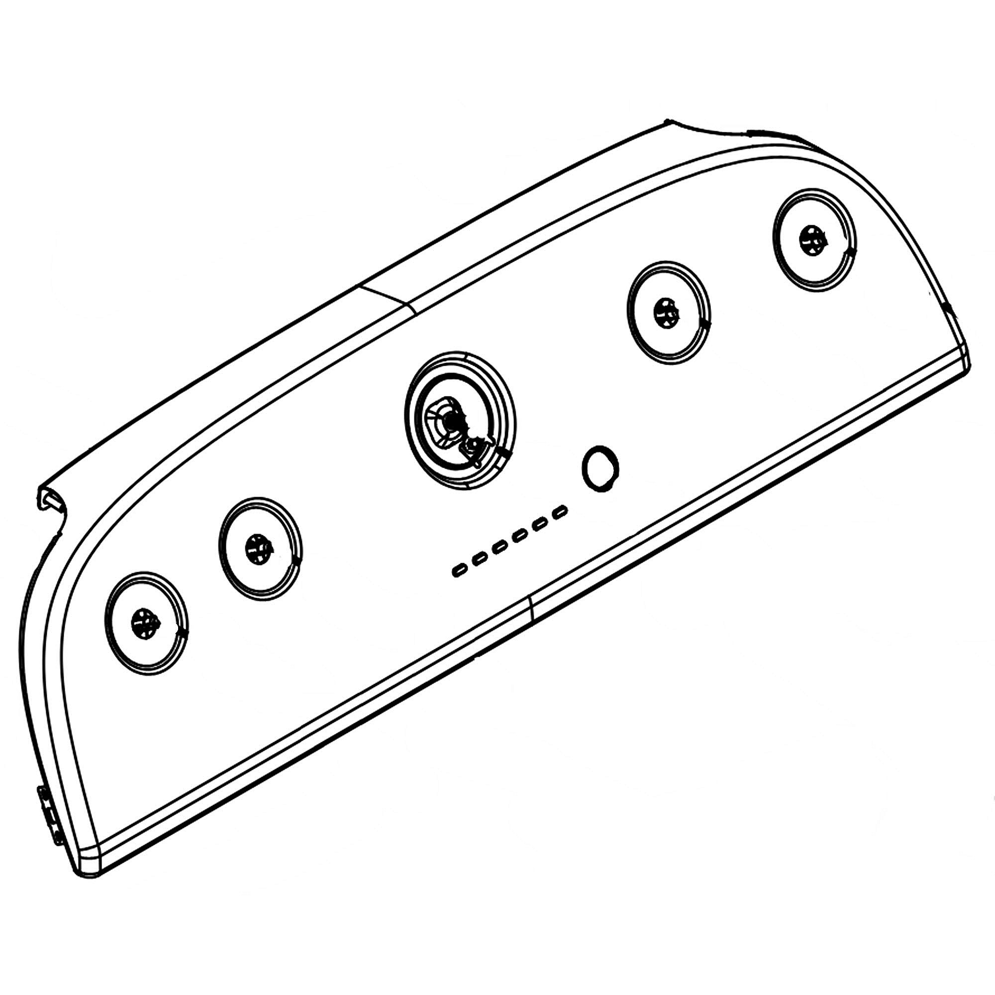 Part #wpw10468412, Washer Control Panel / 8.57 x 3.82 x 30.94