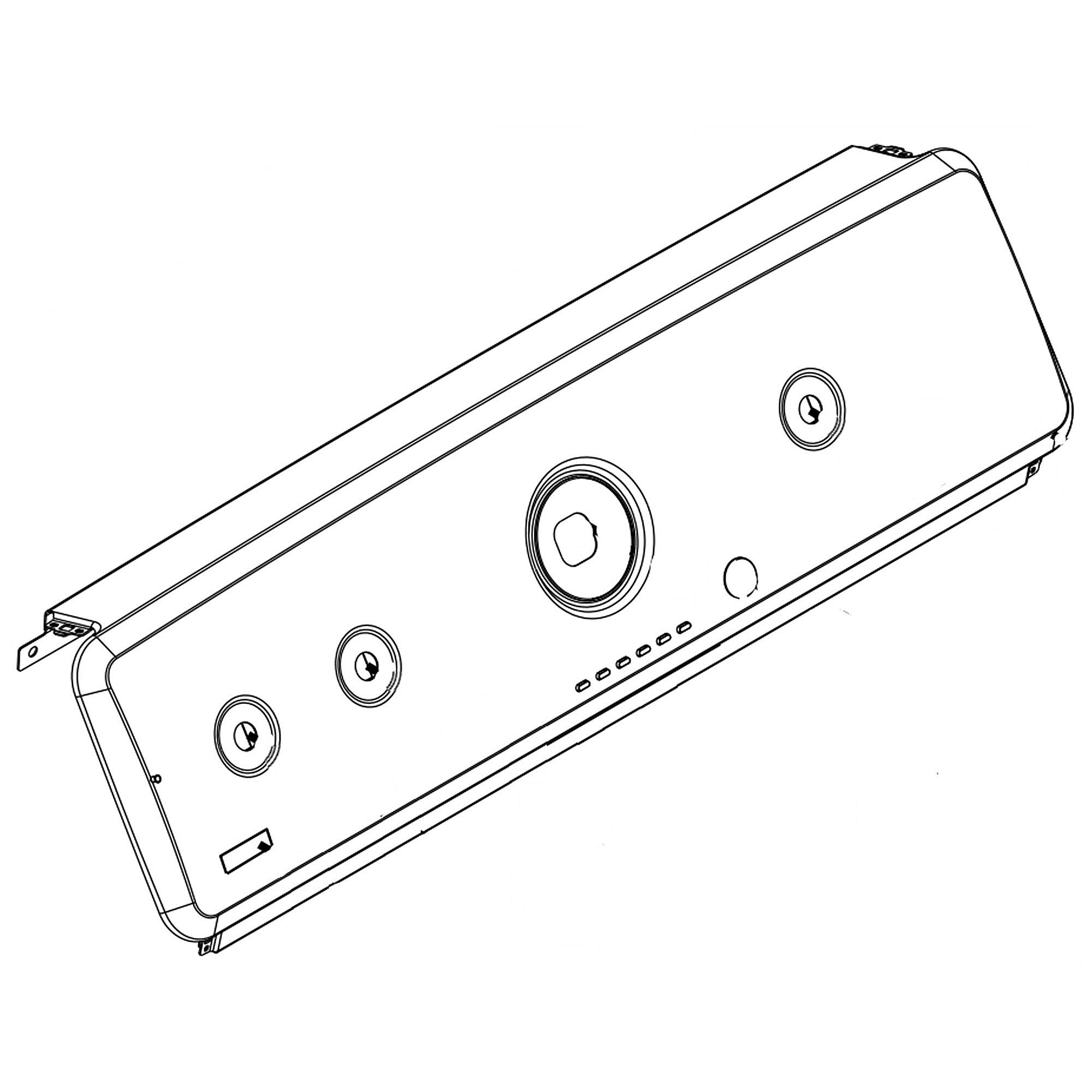 Part #wpw10468416, Washer Control Panel / 8.57 x 3.82 x 30.94