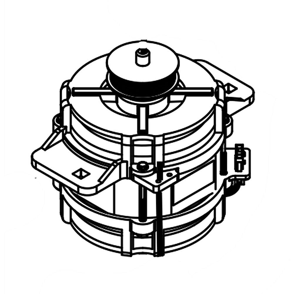Part #wpw10490819, Washer Drive Motor (Replaces W10490819) / 9.50 x 7.56 x 9.75