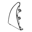 Dryer Control Panel End Cap, Left (white) WPW10520782