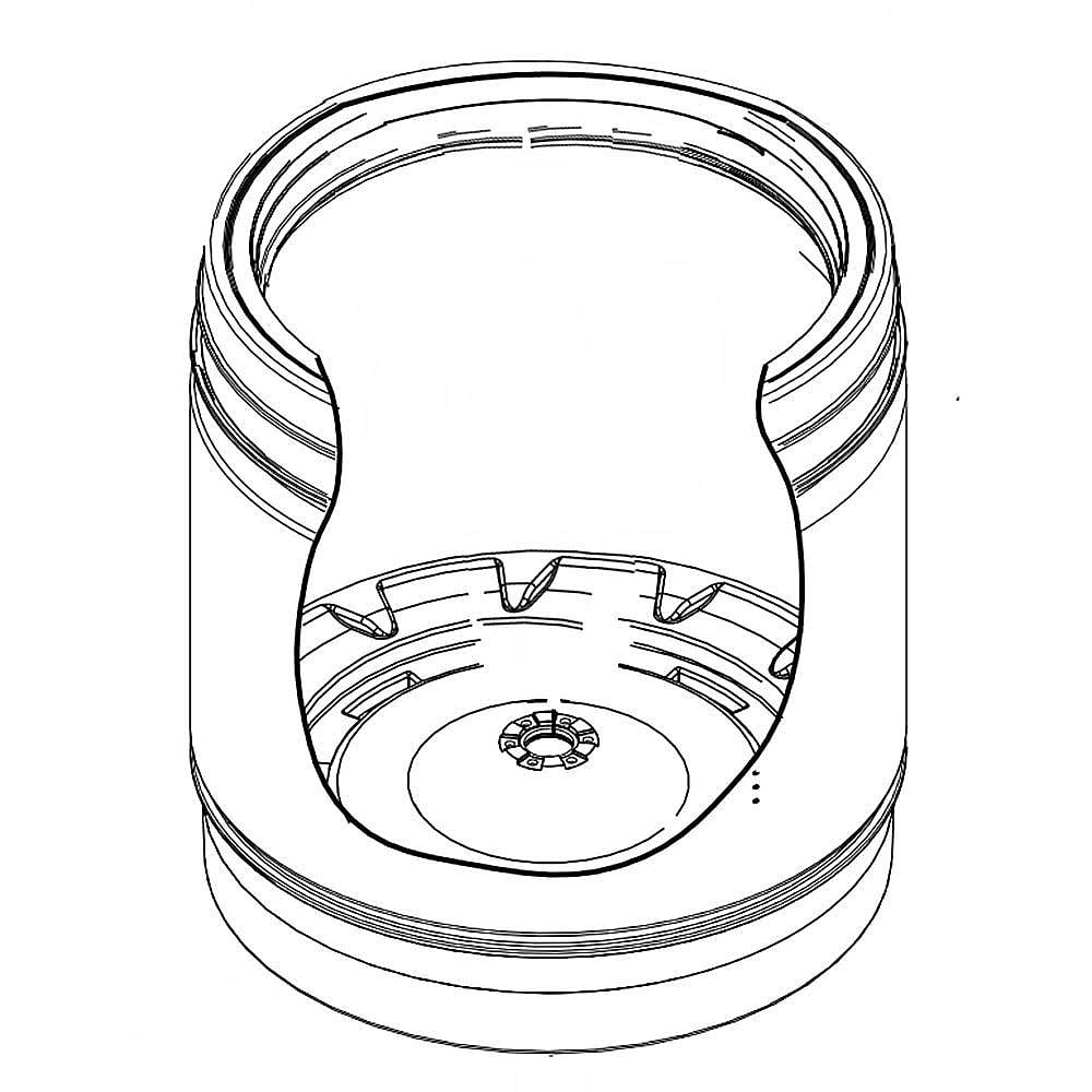 Part #wpw10521297, Washer Spin Basket | 27.00 x 24.00 x 24.00