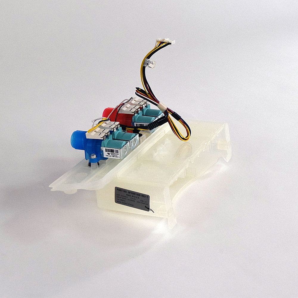 Part #wpw10601448, Washer Water Inlet Valve Assembly (Replaces W10601448) / 11.62 x 7.68 x 8.25