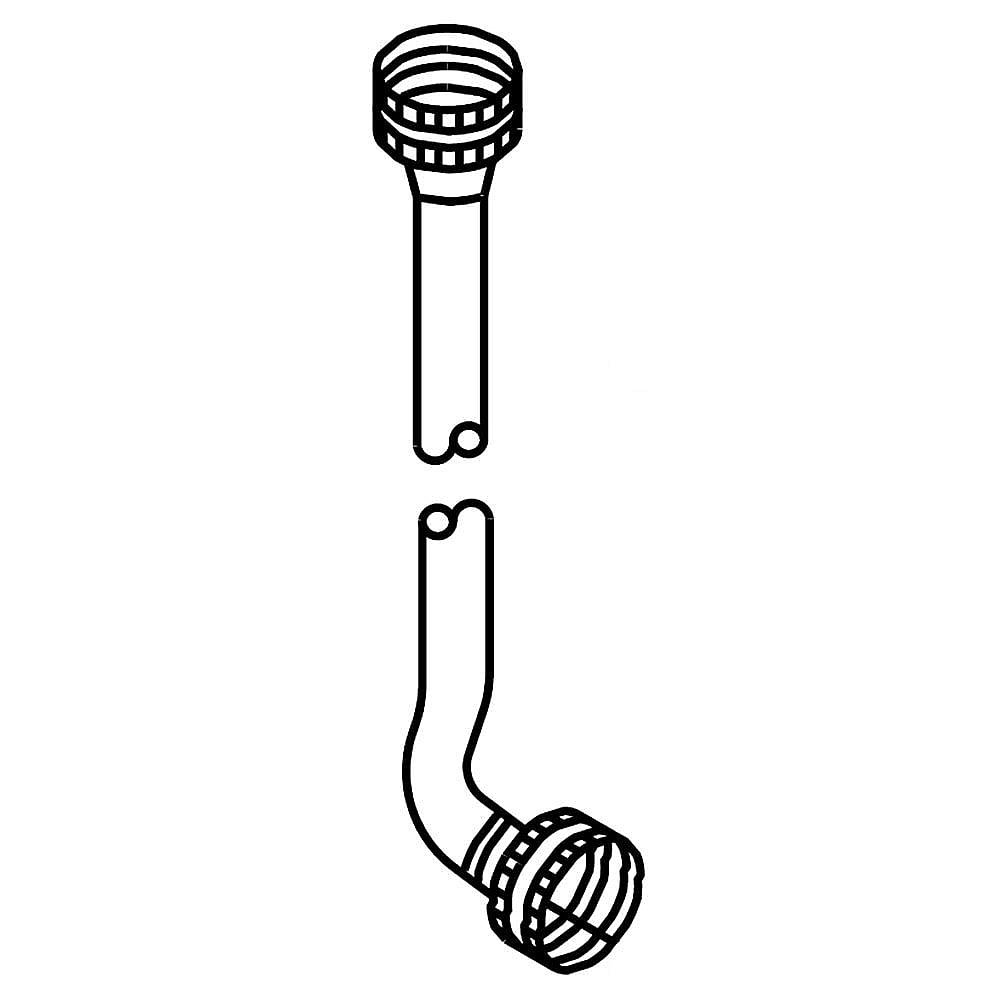 Part #wpw10615809, Inlet Hose / 9.50 x 10.50 x 3.25