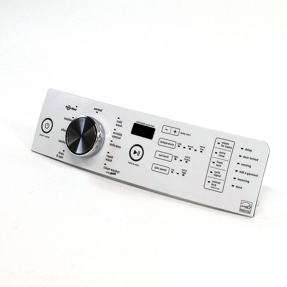 Part #wpw10635985, Washer User Interface Assembly (White) / 17.38 x 6.50 x 4.75
