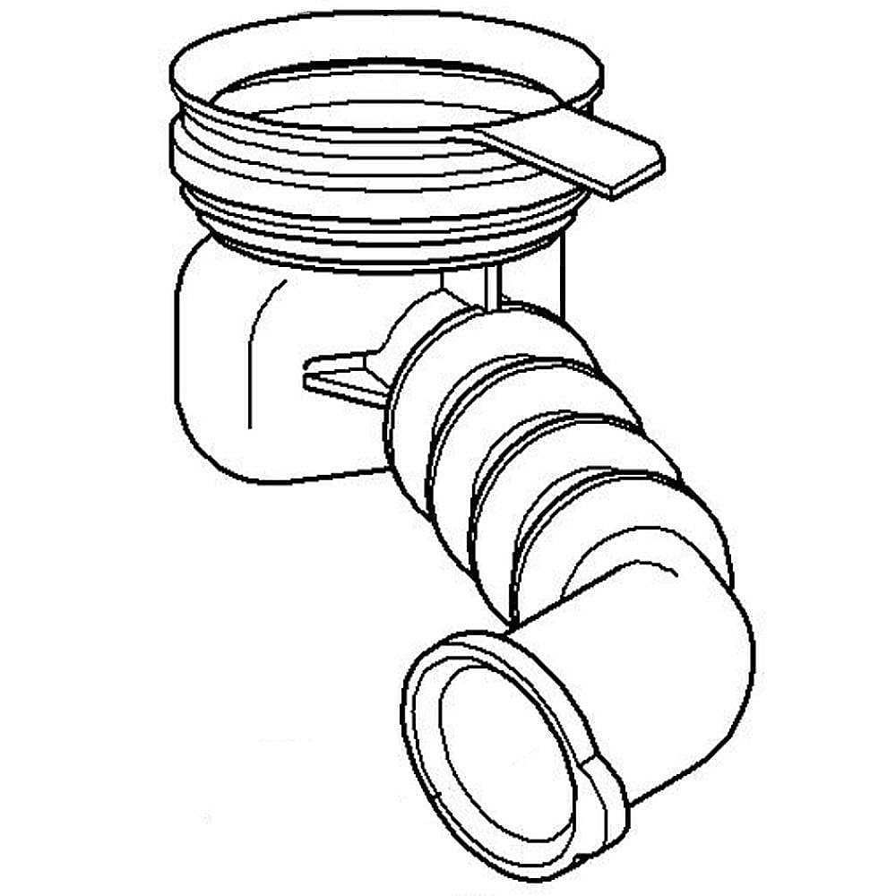 Part #05941020, Miele Washer Tub-To-Pump Hose