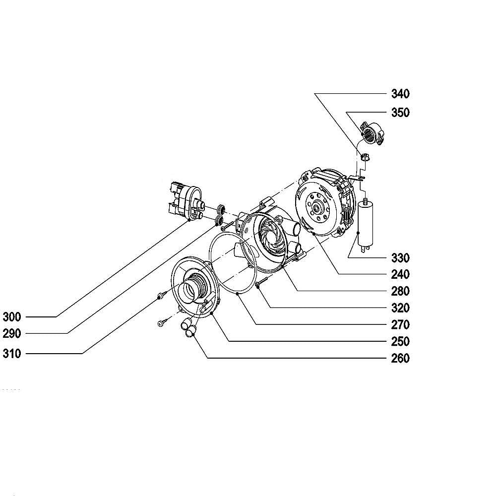 Part #6770513, Miele Dishwasher Circulation Pump Assembly