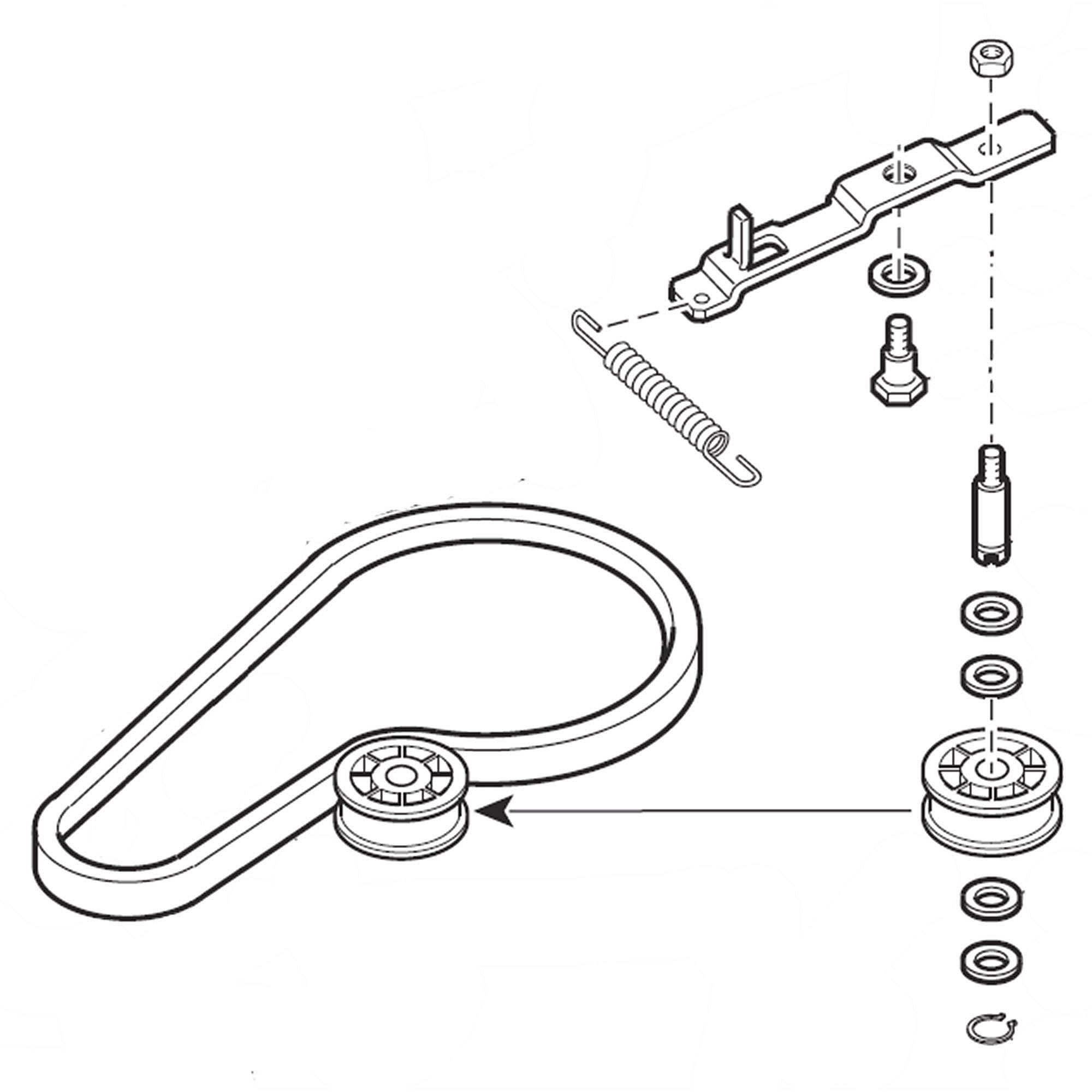 Speed Queen Part #202972, Idler Lever And Belt Kit
