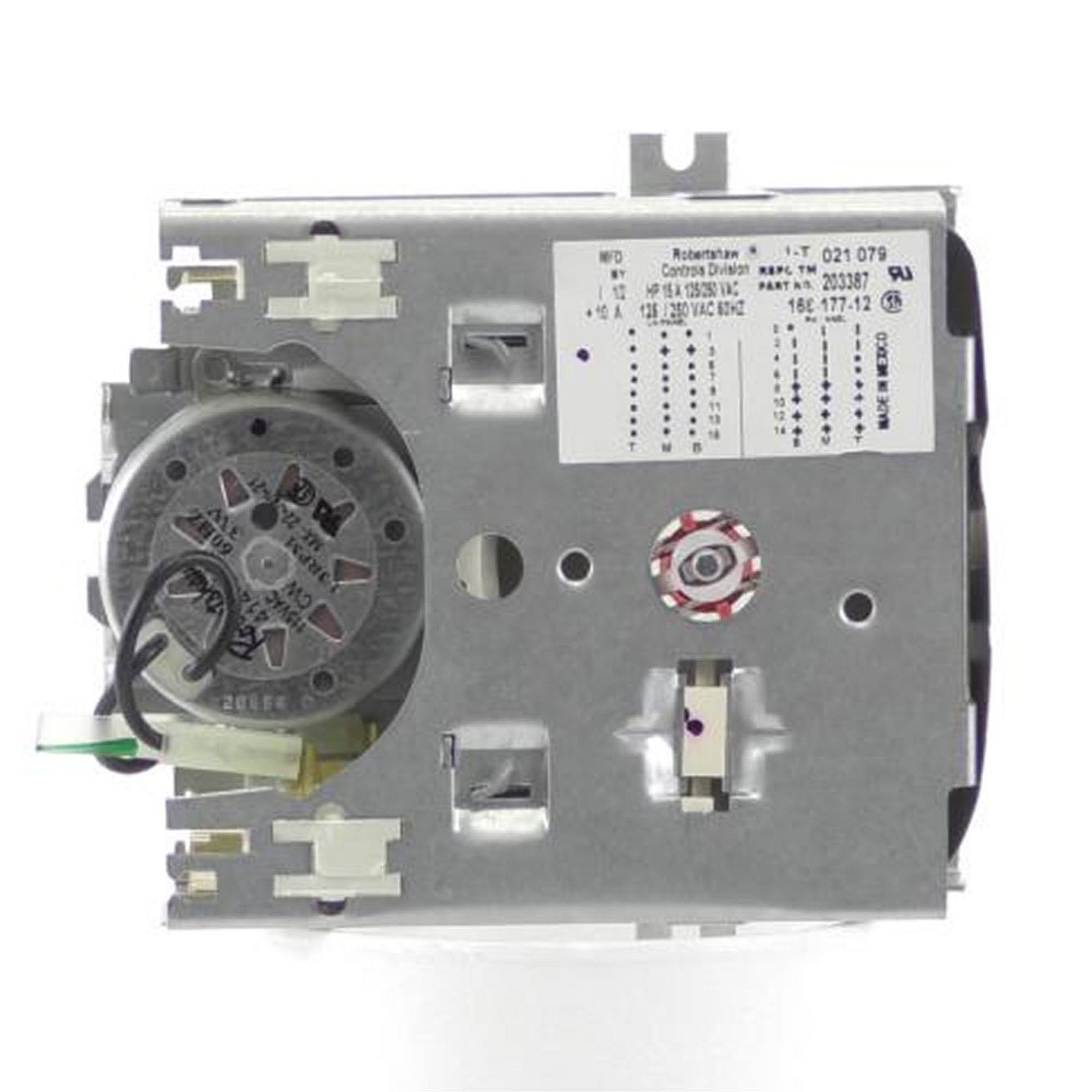 Part #203387P, When Using 203387P Timer To Replace 202705P Timer Only Use One Timer Wire Block Connection Used On