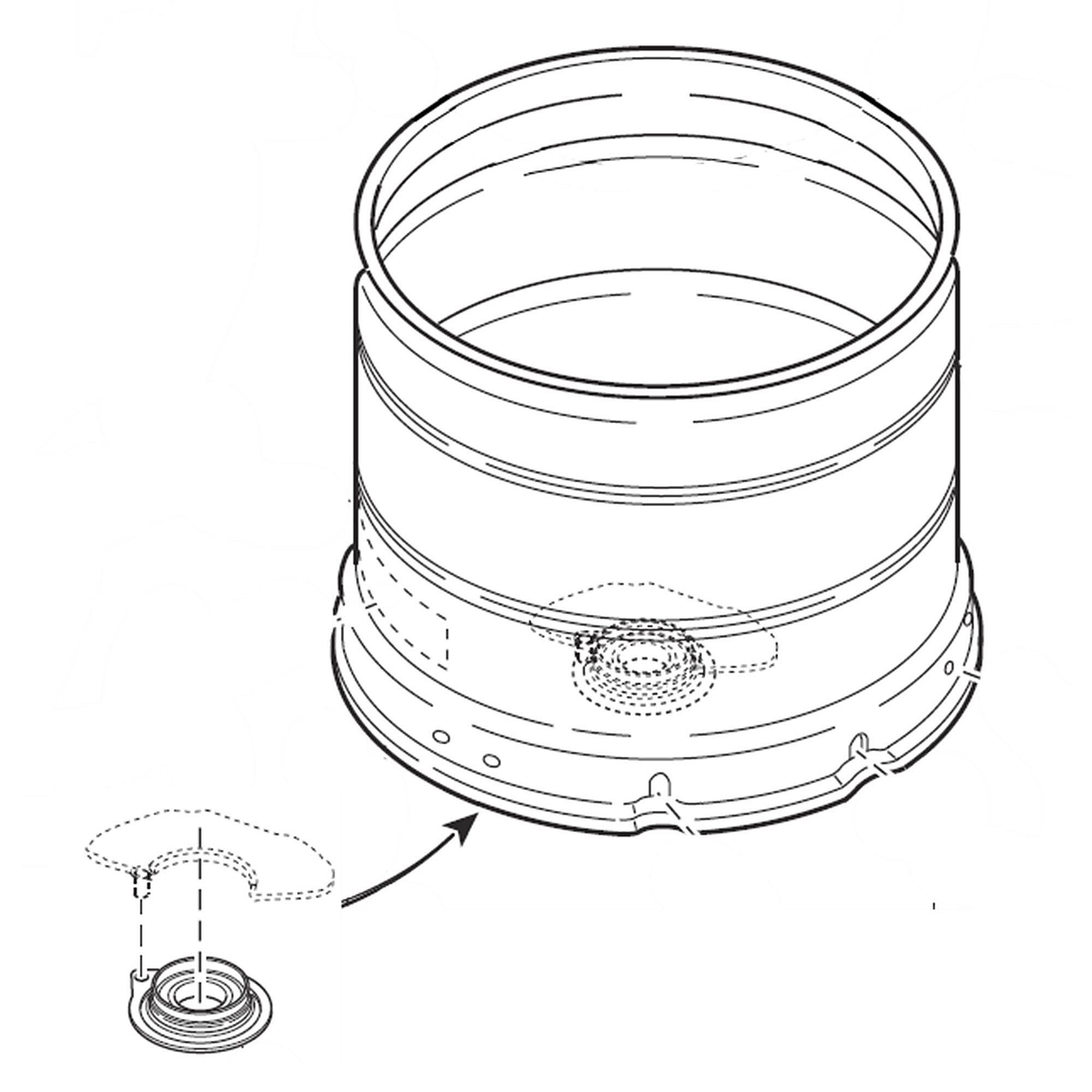 Part #204383, Outer Tub Kit (Includes Item 10 Installed)