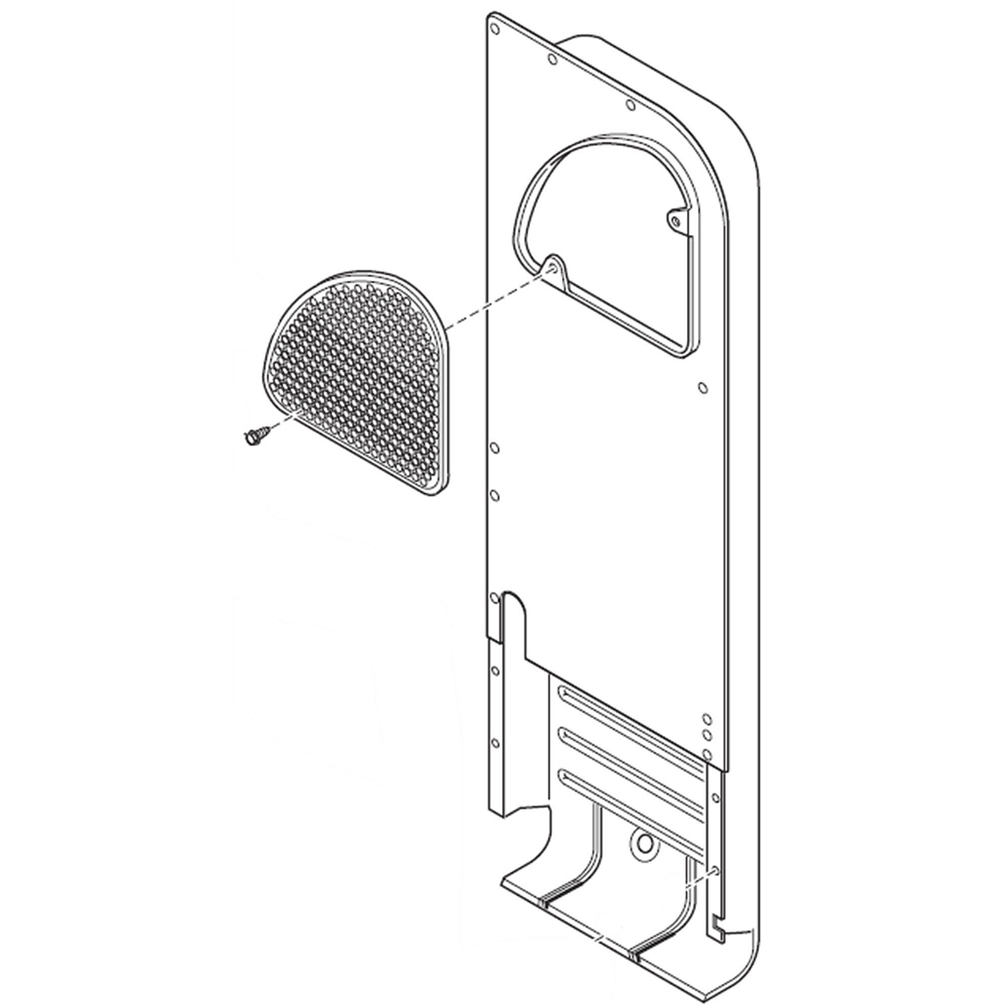 Part #d510025P, Heater Duct Assembly (Includes Items 1 & 2)