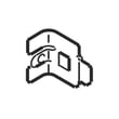 Speed Queen Door Strike Mount for Amana ALG866SAW-PALG866SAW - Part D510127