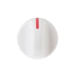 Dryer Control Knob (white) for GE DSXH43EV1WW - Part WE01X10031