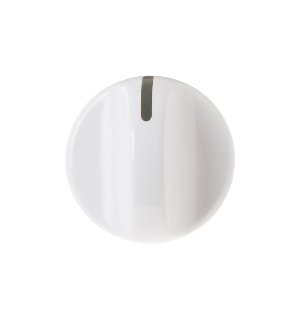 GE Part #we01X10083, Dryer Control Knob (White) | 6.00 x 6.00 x 0.70