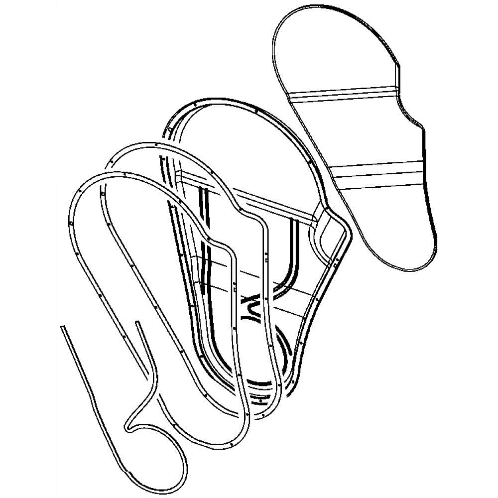 Part #we01X10349, Cover Duct A