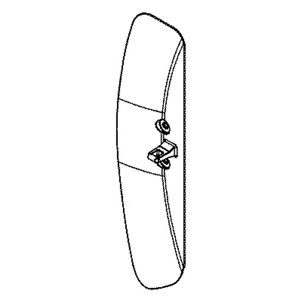 Part #we01X34284, Dryer Door Strike (Gray) (Replaces We01X30017)