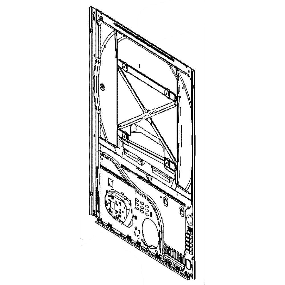 Part #we02X25274, Rear Panel / 38.40 x 29.30 x 7.20