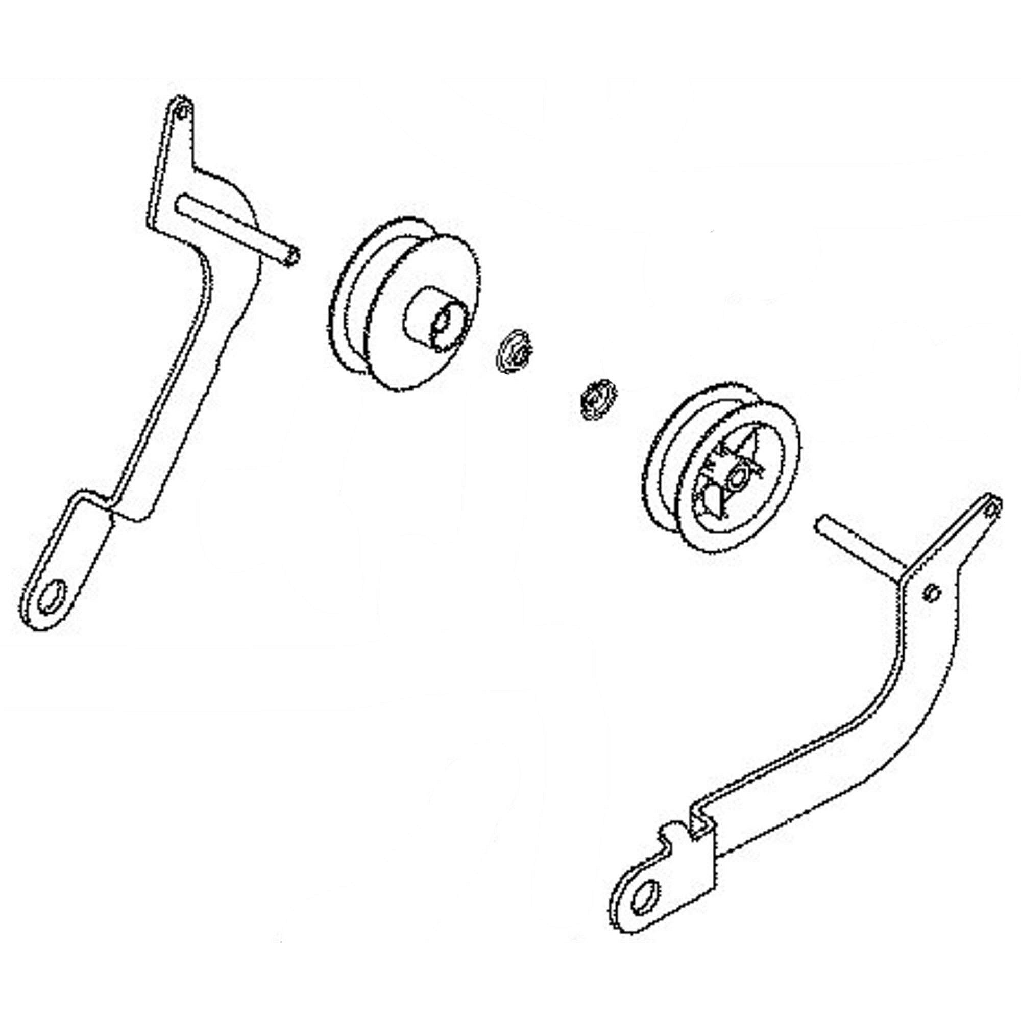 Part #we03X38319, Idler Arm Left & Right Assembly