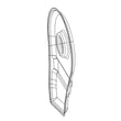 Back Panel Cover for GE GFD14ESSN2WW - Part WE13X28717