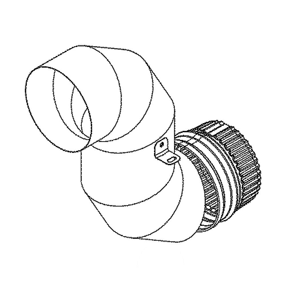 Part #we14X27555, Duct Exhaust / 12.70 x 10.50 x 8.80