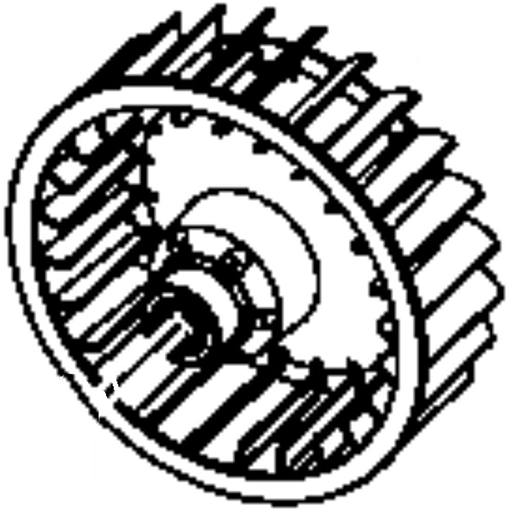 GE Part #we16X10006, Blwr Wheel-H | 6.40 x 6.60 x 4.40