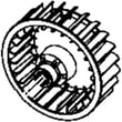 Blwr Wheel-h for GE DCCH480EK0WW - Part WE16X10006