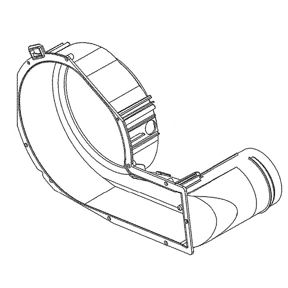 Part #we16X27272, Blower Housing / 15.50 x 15.40 x 7.30