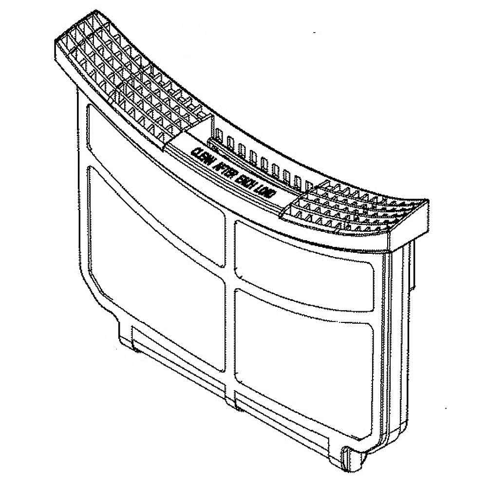 Part #we16X32537, Dryer Lint Screen