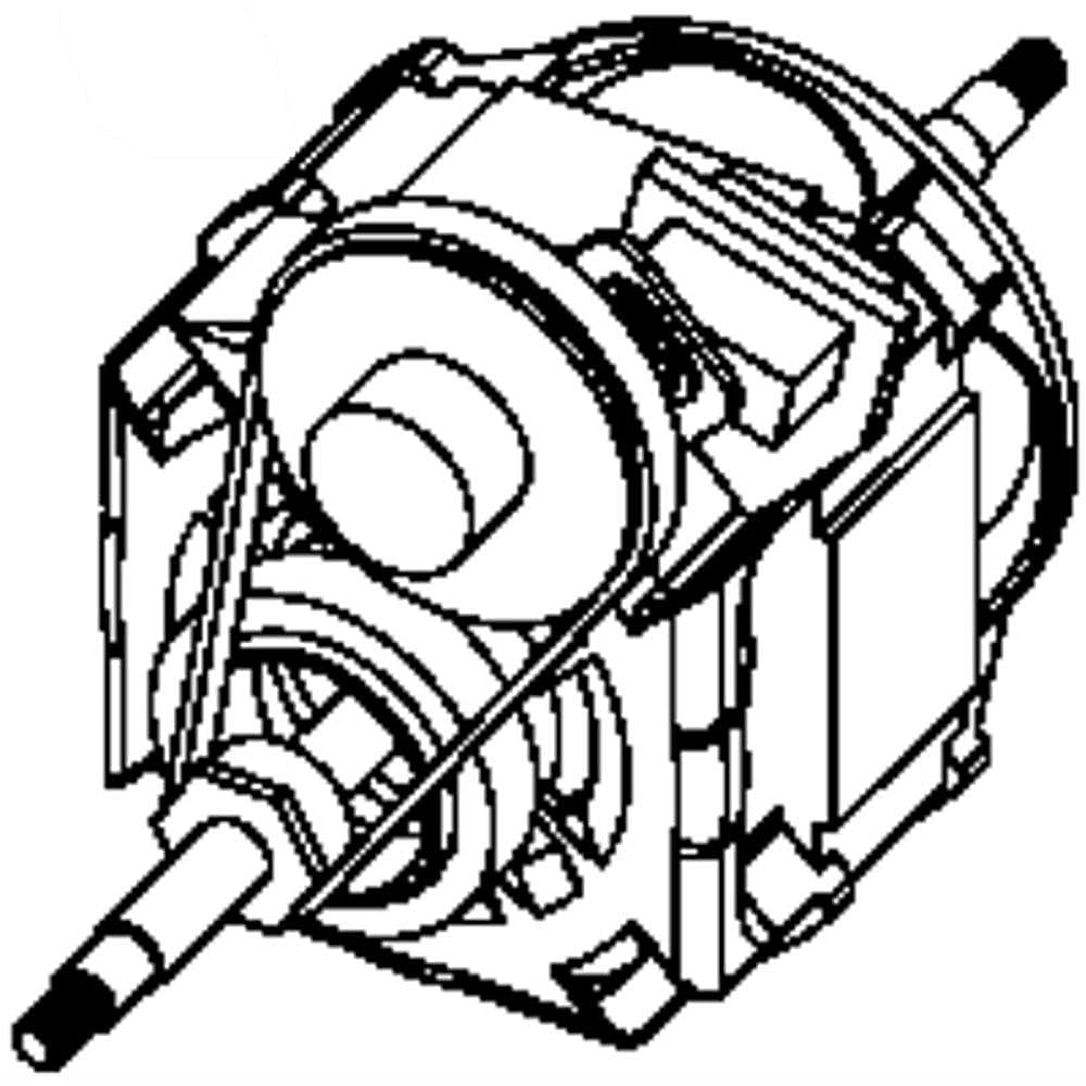 GE Part #we17X10014, Motor Assembly | 10.10 x 8.70 x 9.10