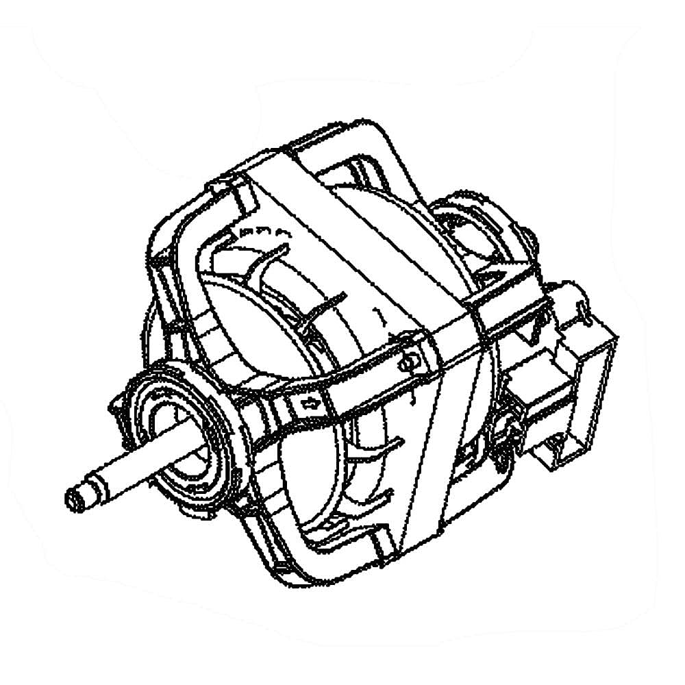 GE Part #we17X22214, Laundry Center Dryer Drive Motor | 13.20 x 8.40 x 8.30
