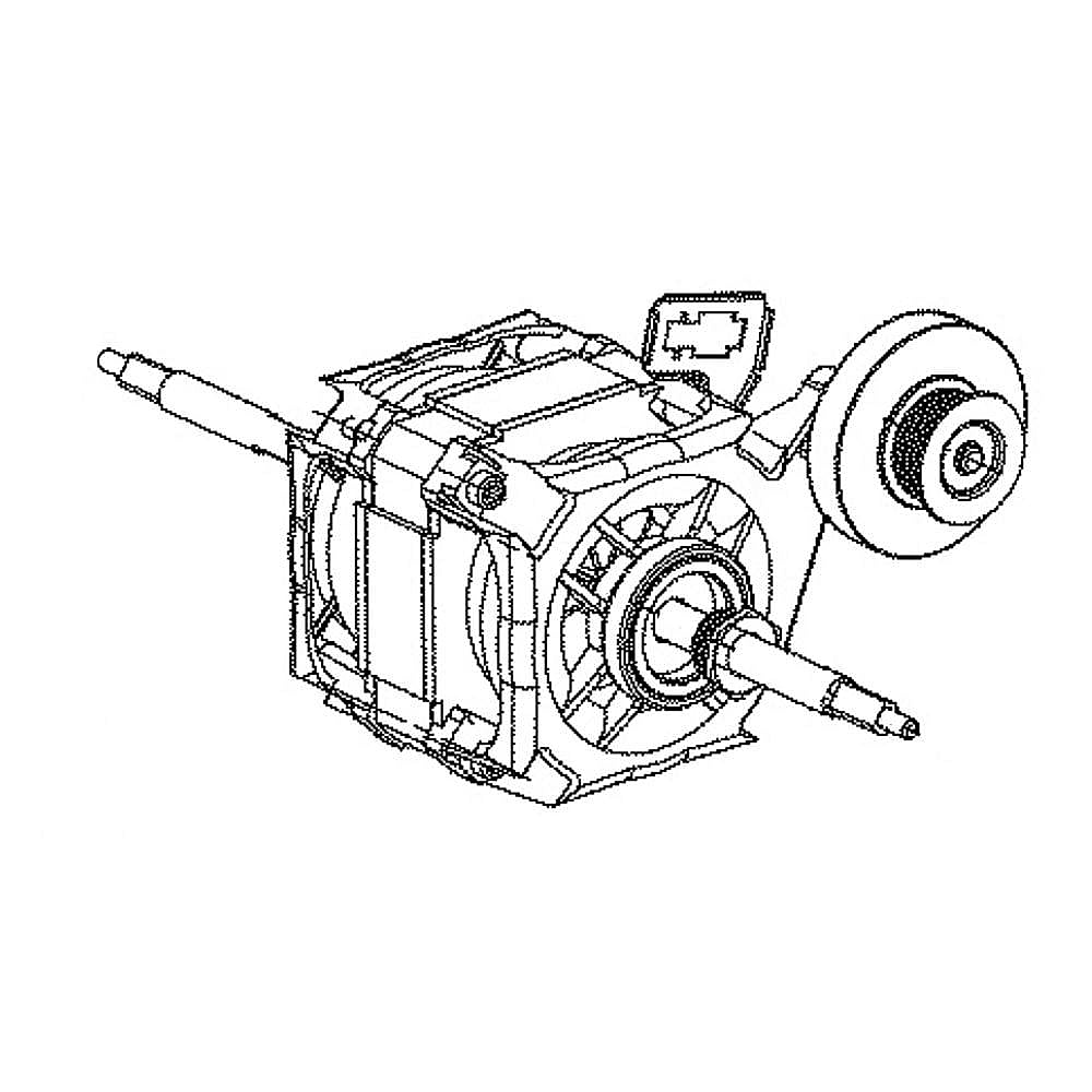 Part #we17X26577, Haier Motor Assembly / 21.70 x 17.10 x 7.50