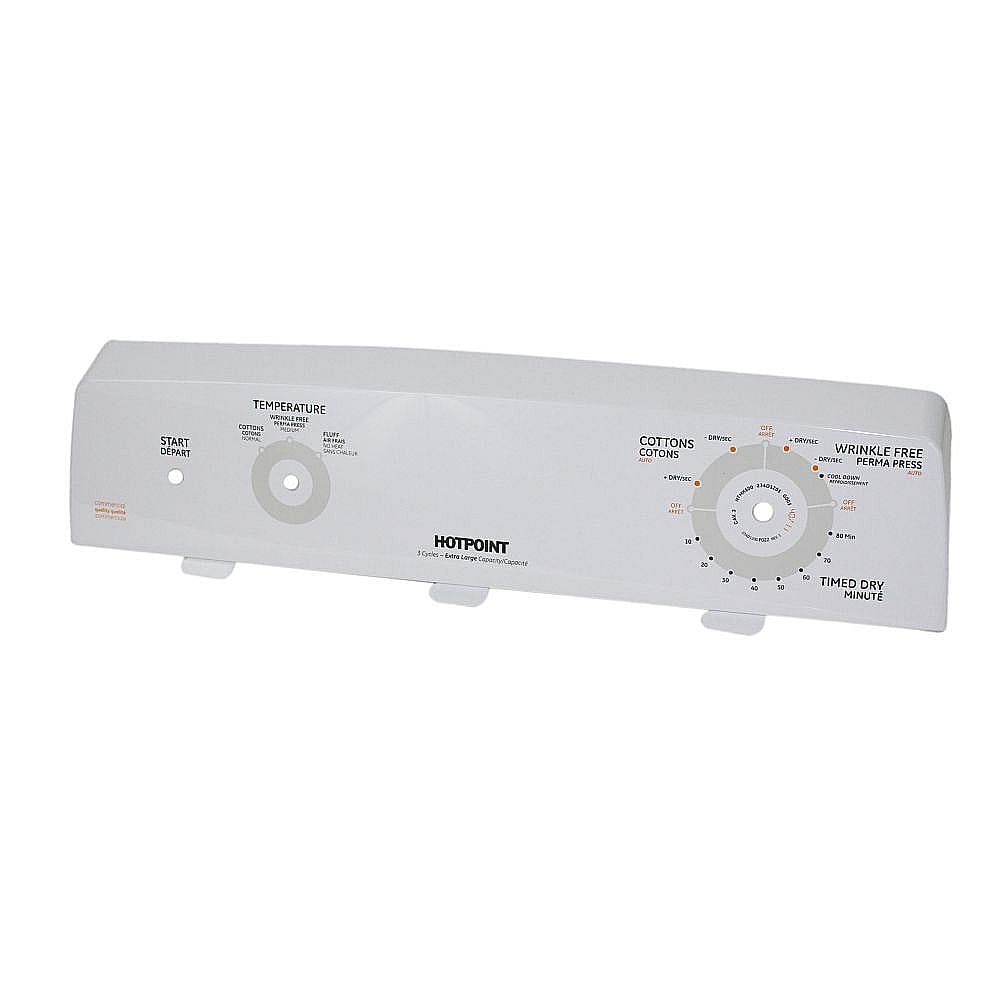 Part #we19M1493, Dryer Control Panel Assembly / 30.60 x 10.00 x 3.90