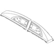 Washer Control Panel Assembly for GE DPGT750EC2PL - Part WE19X10072