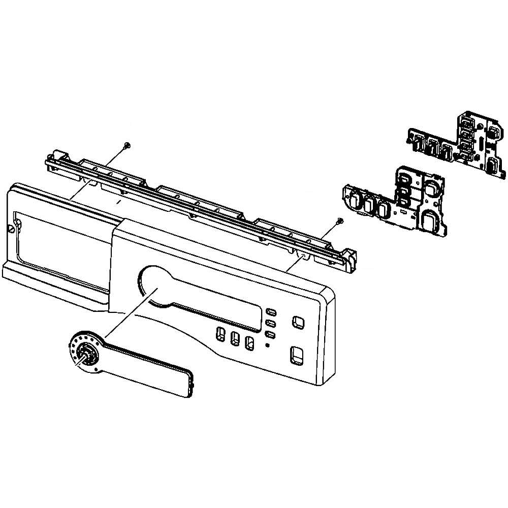 Part #we20X10141, Dryer Control Panel