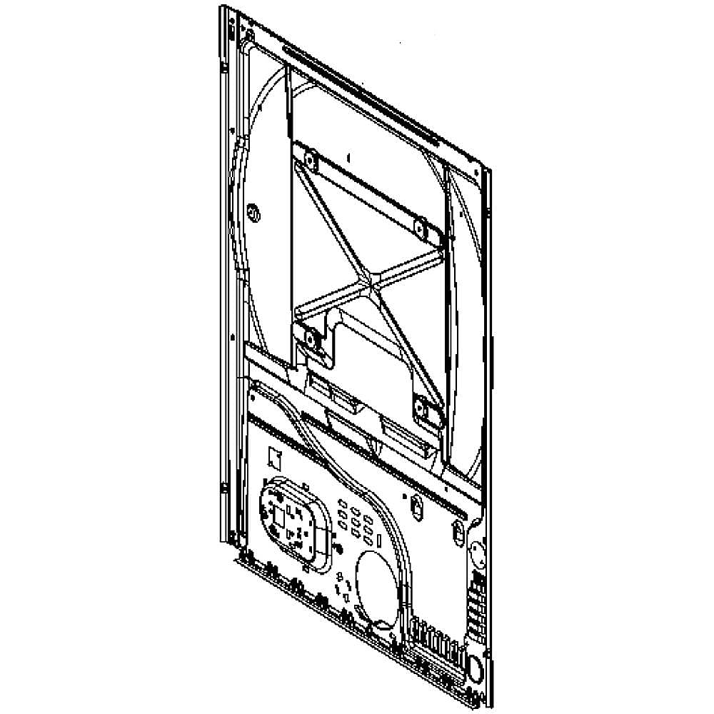 GE Part #we20X22497, Panel Rear L | 38.40 x 29.70 x 6.90