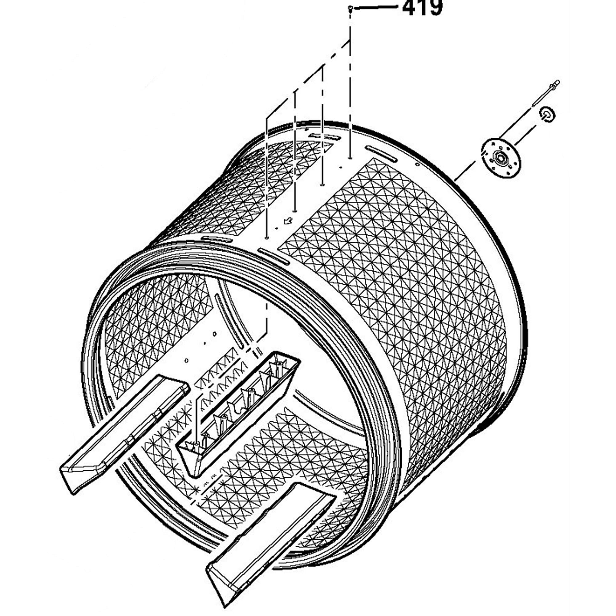 Part #we21X32461, Drum Assembl | 29.00 x 29.00 x 24.00