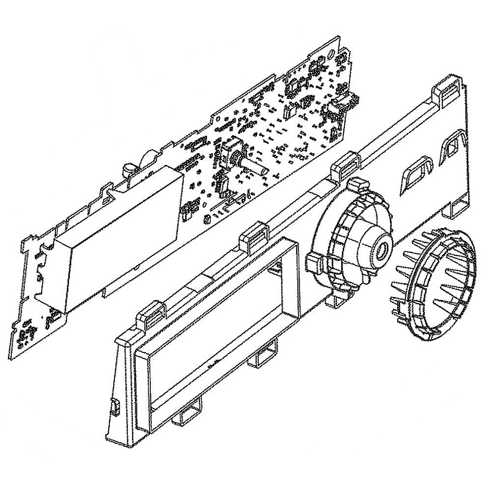 Part #we22X28761, Dryer User Interface / 18.00 x 9.00 x 4.50