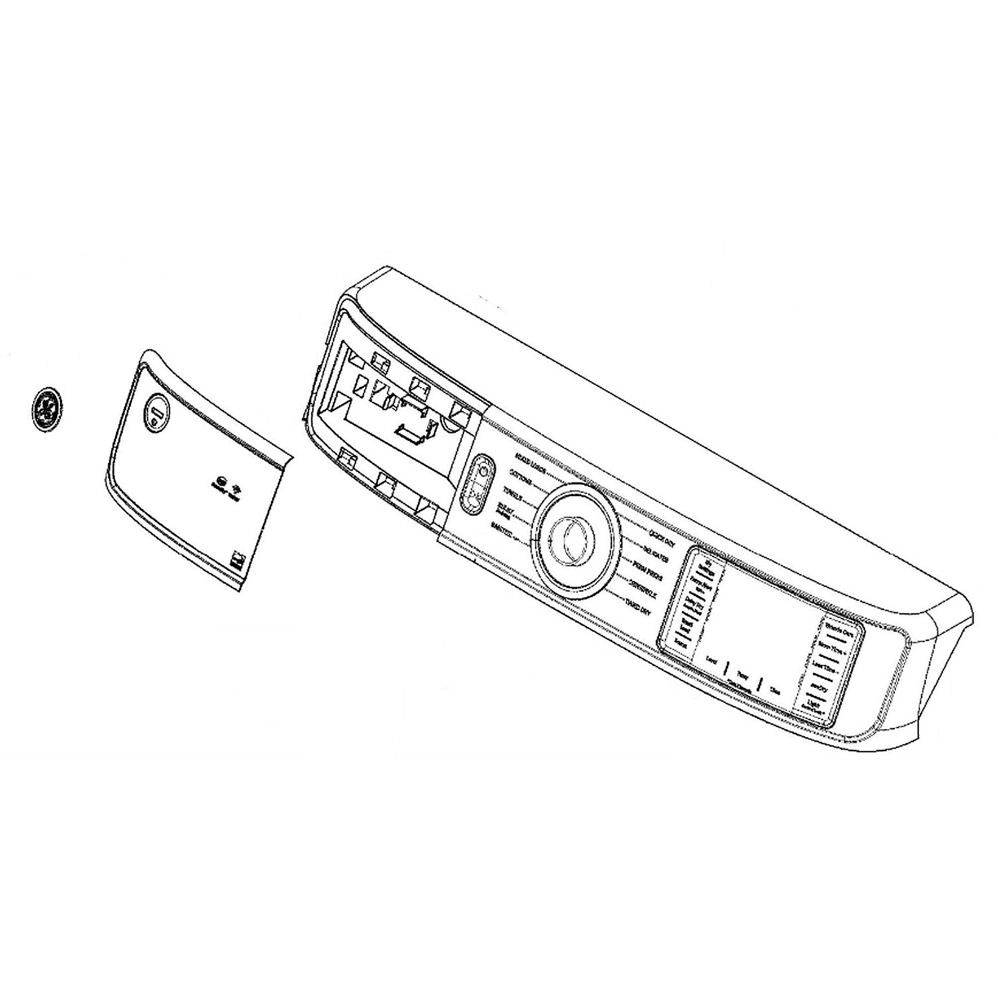 GE Part #we22X29780, Control Pane | 34.00 x 10.00 x 6.00