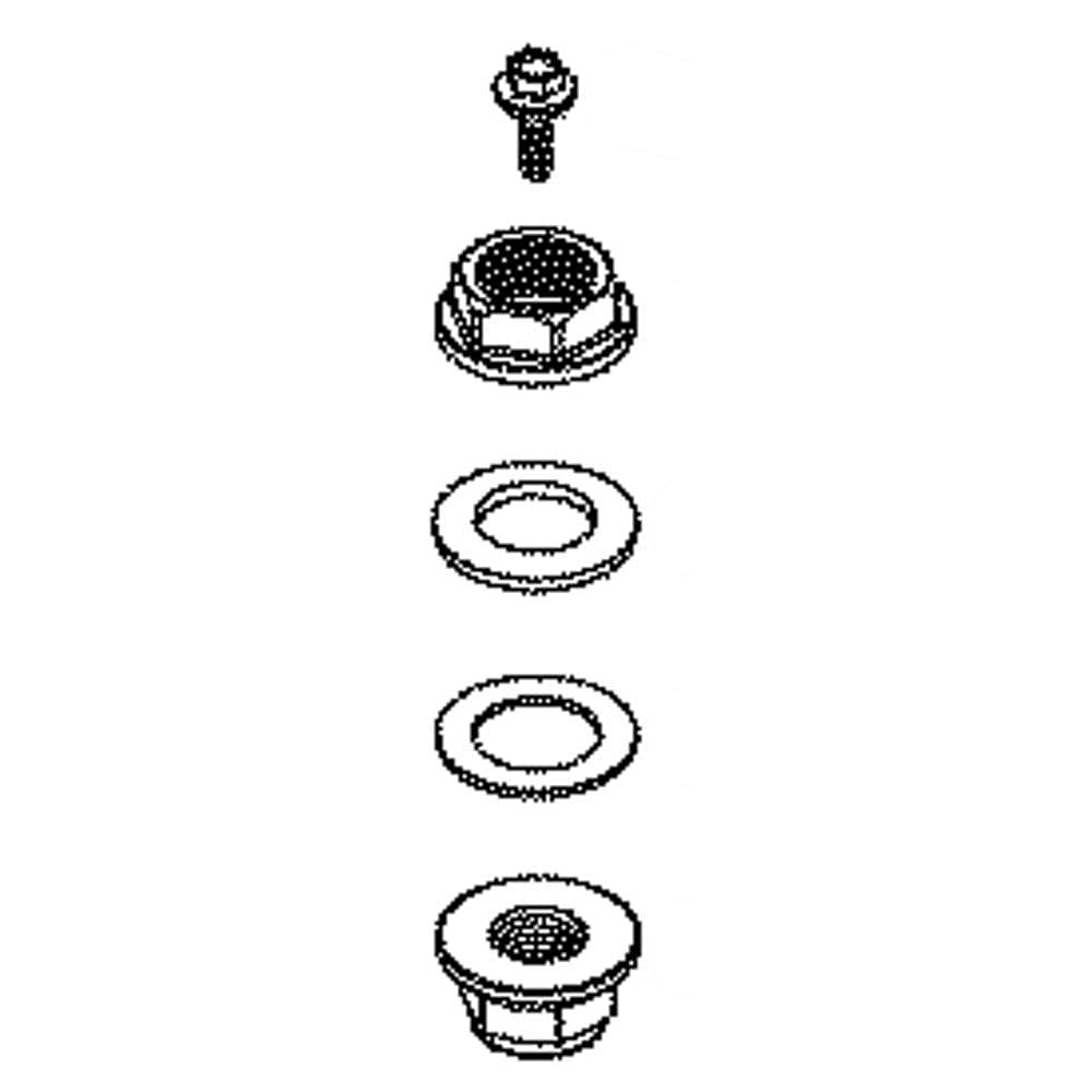 GE Part #we49X28115, Washer Hub Nut Kit | 4.00 x 3.00 x 1.00