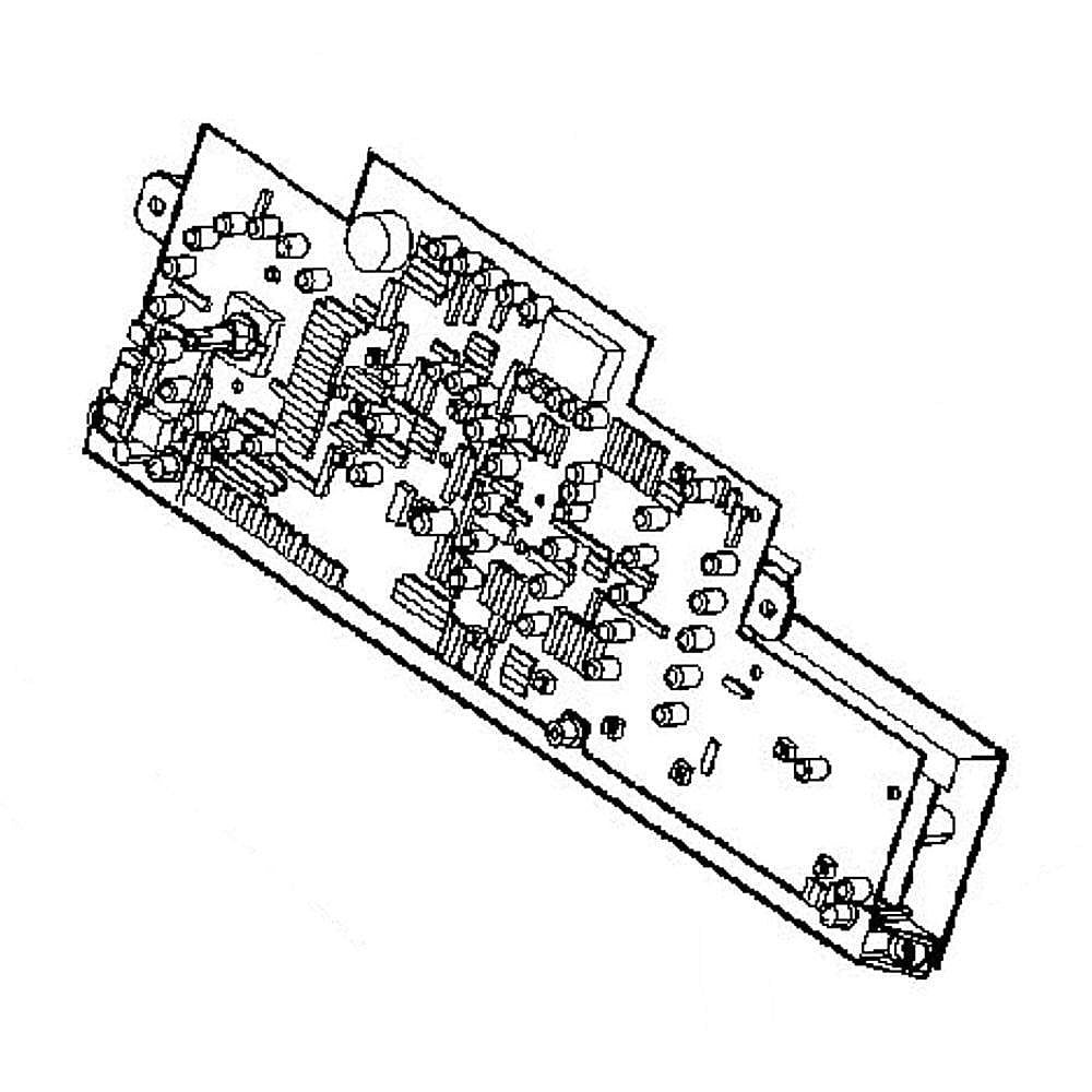 GE Part #we4M538, Dryer Electronic Control Board | 18.00 x 8.80 x 4.70