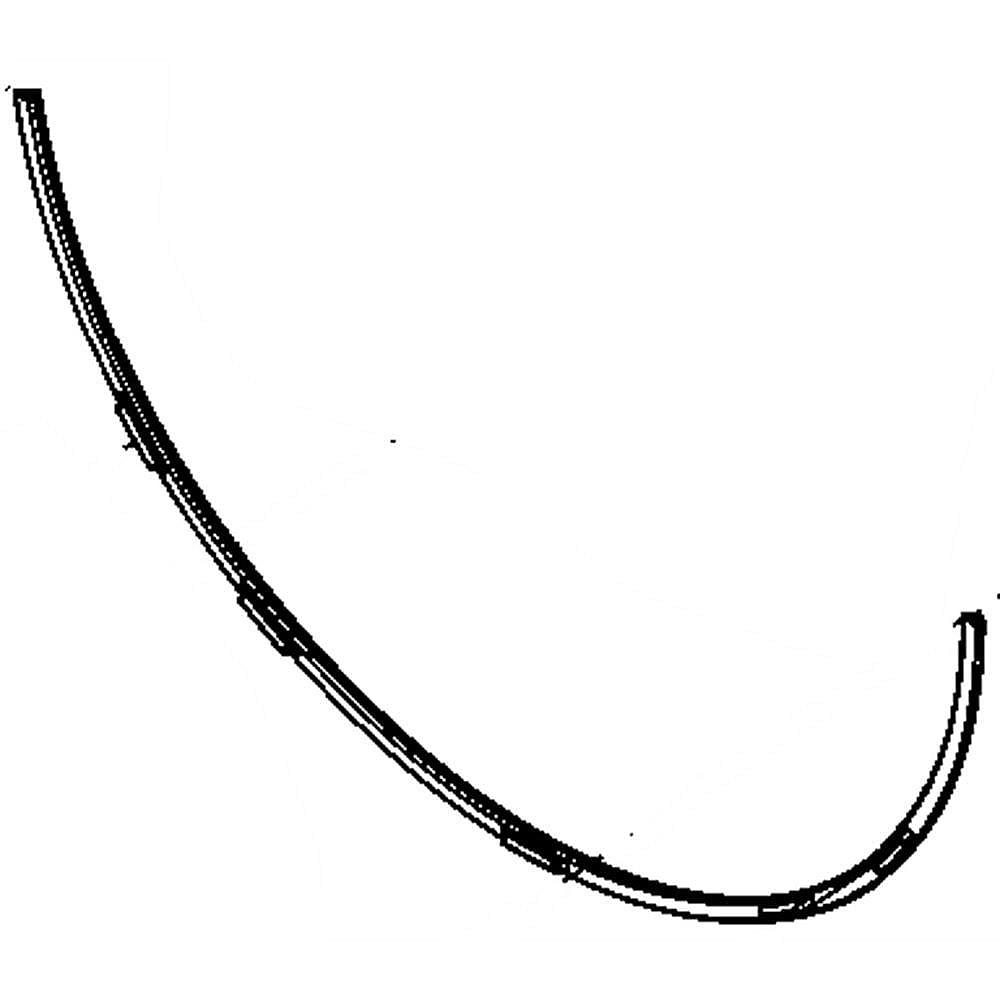 Part #we9M59, Laundry Center Dryer Door Seal, Lower / 8.00 x 7.50 x 0.40