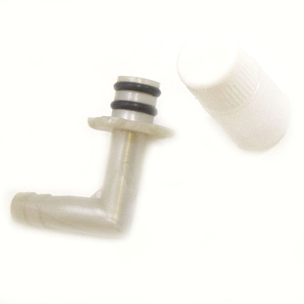 Part #wh01X10412, Laundry Appliance Pedestal Dispenser Tank Elbow
