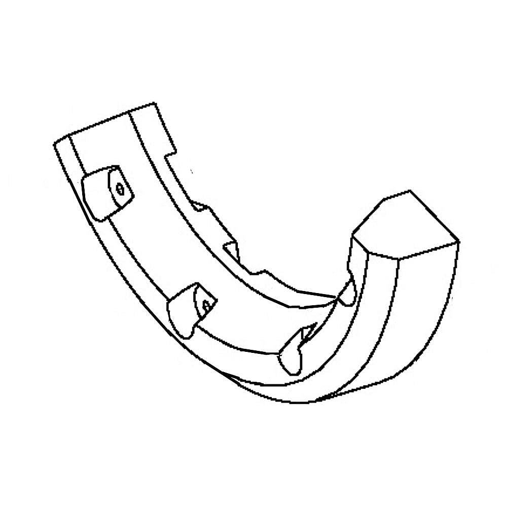 Part #wh01X22896, Counterweight-Frnt/btm / 24.80 x 12.70 x 6.70