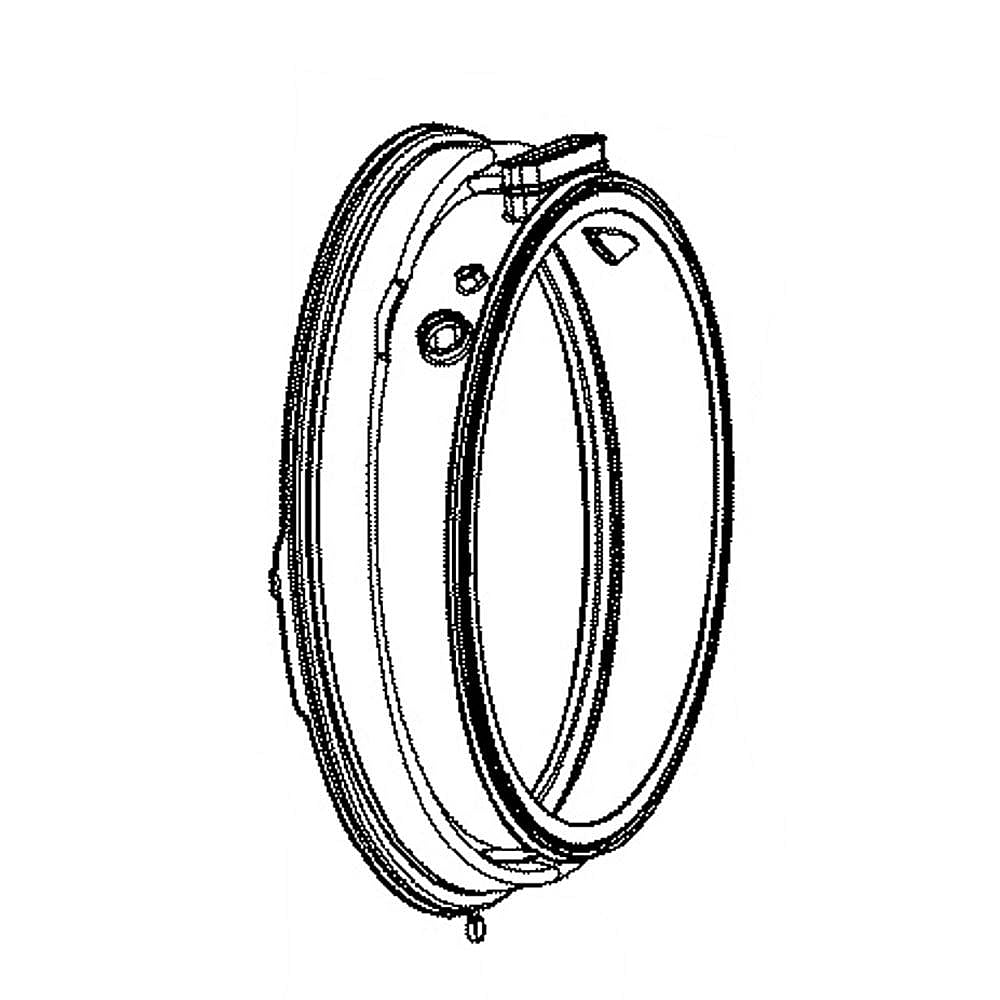 GE Part #wh05X29521, Washer Door Boot | 4.00 x 20.50 x 4.00