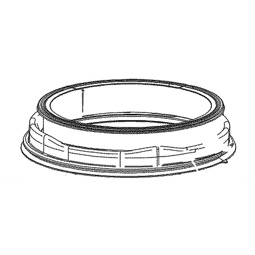GE Part #wh08X28371, Washer Door Boot | 15.00 x 15.00 x 4.00