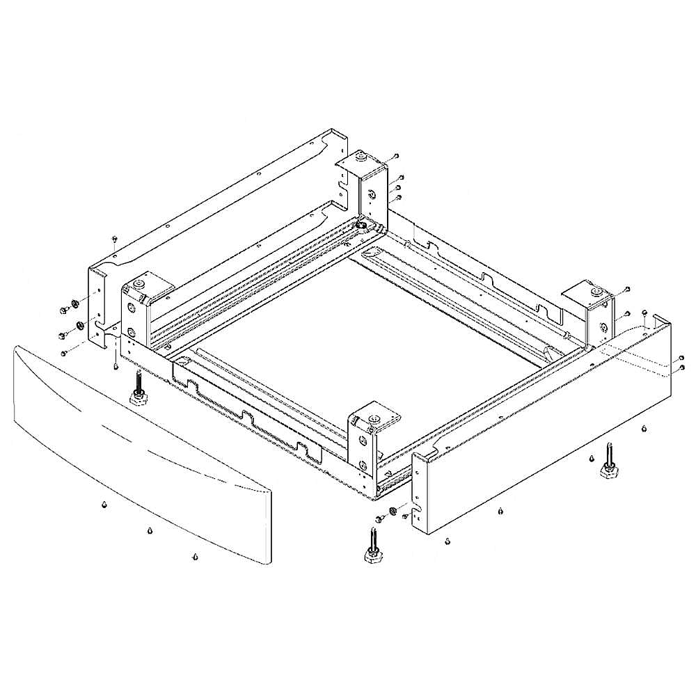 Part #wh10X20638, Riser Assembly / 31.60 x 33.60 x 12.20