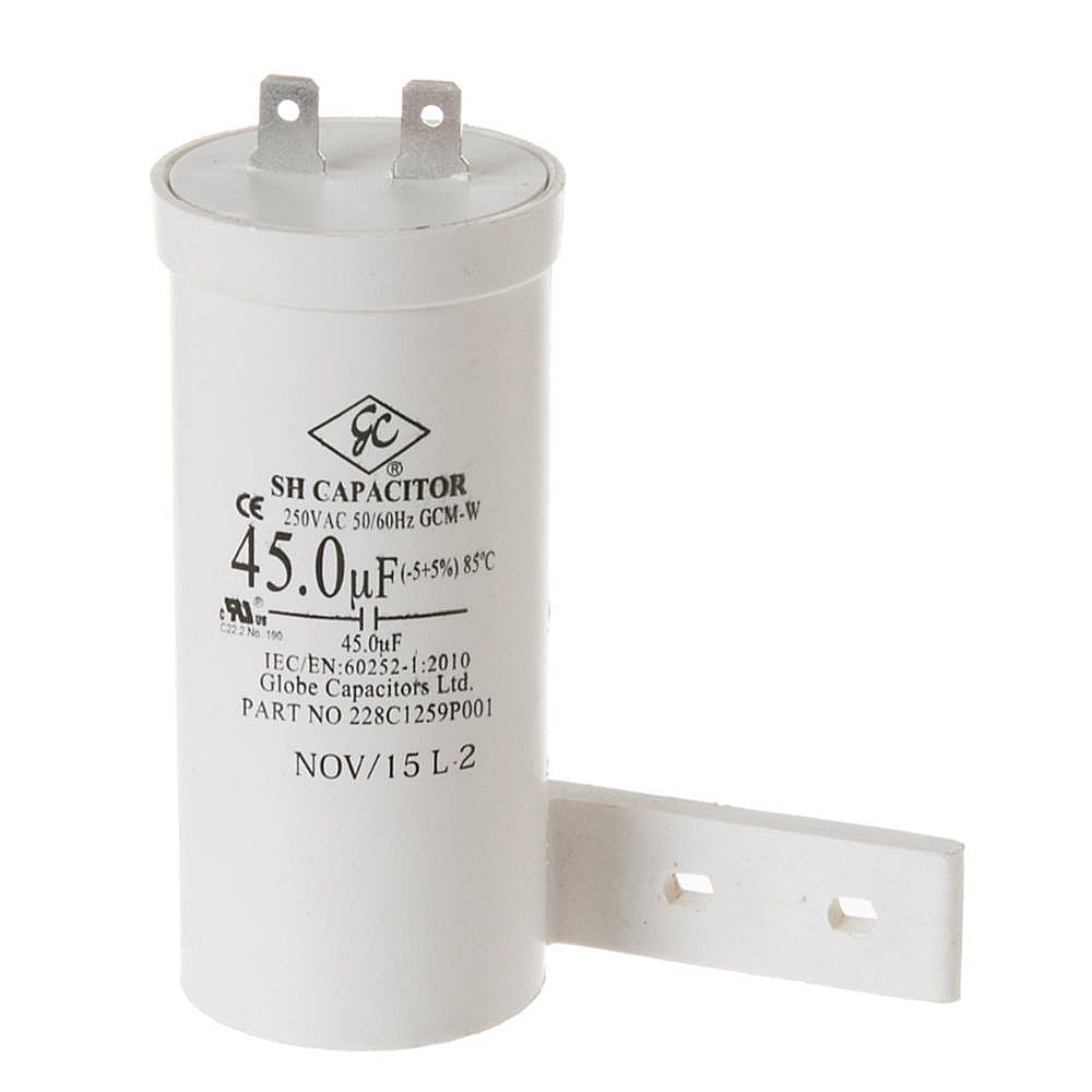 GE Part #wh12X10513, Laundry Center Run Capacitor | 11.00 x 3.80 x 3.20