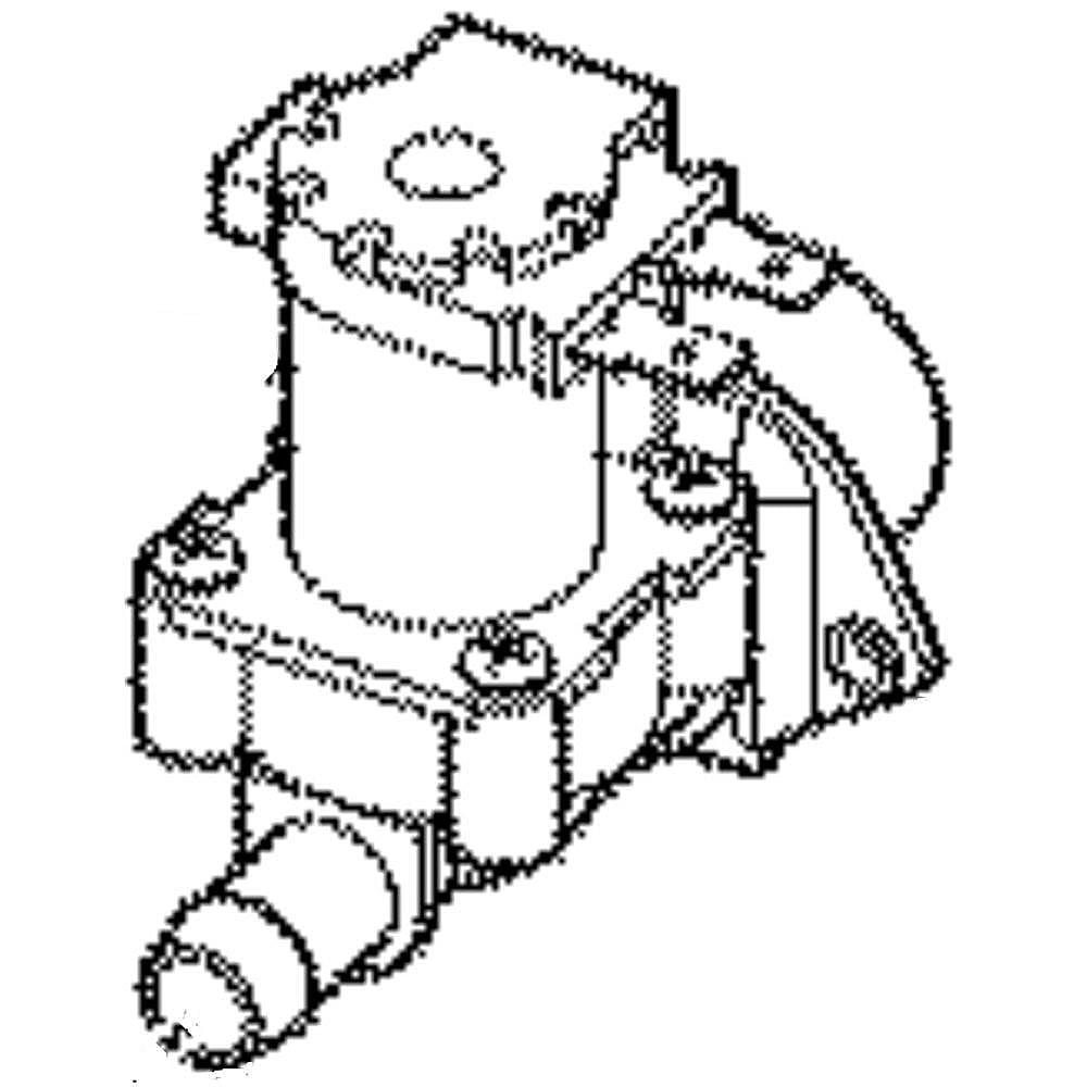 Part #wh13X10045, Washer Single Water Inlet Valve / 3.30 x 2.80 x 2.30