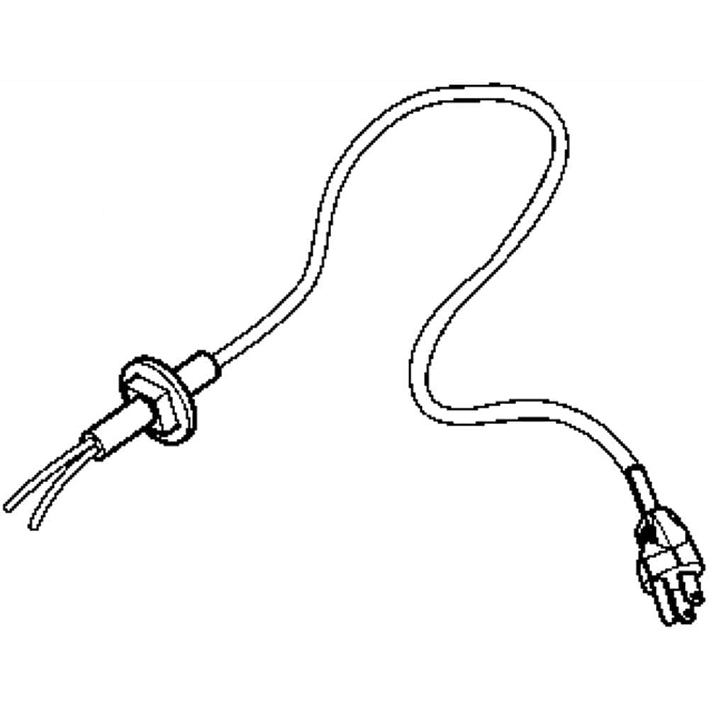 GE Part #wh19X10028, Power Cord | 9.00 x 8.00 x 2.00